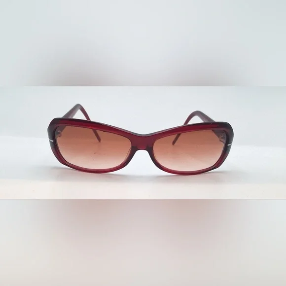 Valentino 5386/S Burgundy Oval Sunglasses Frames Only Italy 